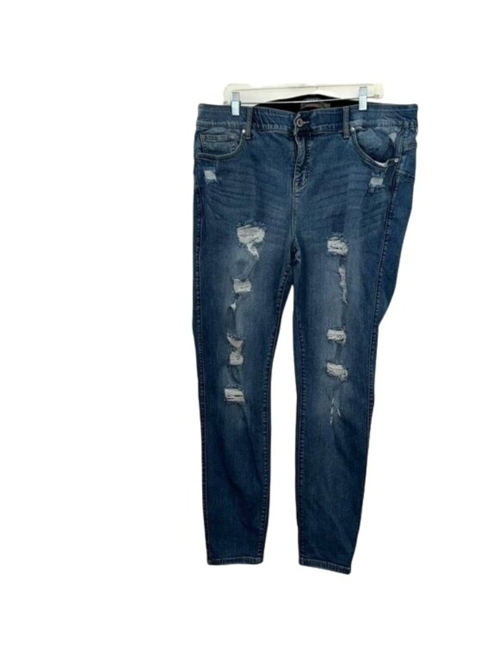 Torrid Bombshell Skinny Jeans 22T Distressed Denim Premium Stretch
